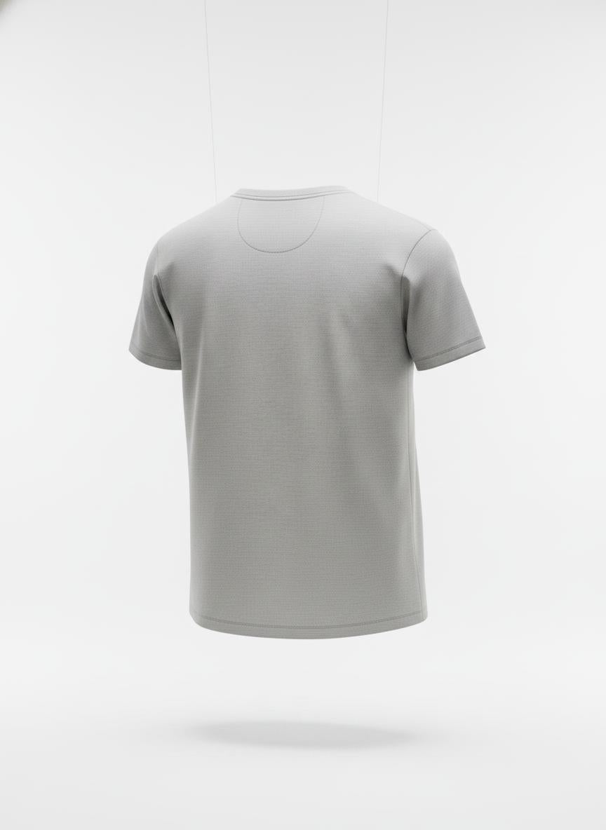 Gray Crew Neck T-Shirt for Men