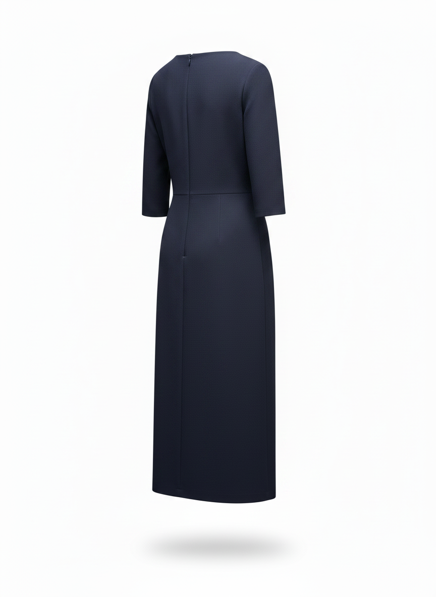 Midnight Column Midi Dress for Women