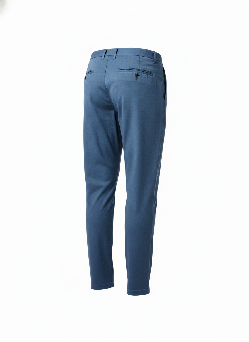 Blue Relaxed Fit Pants for Men