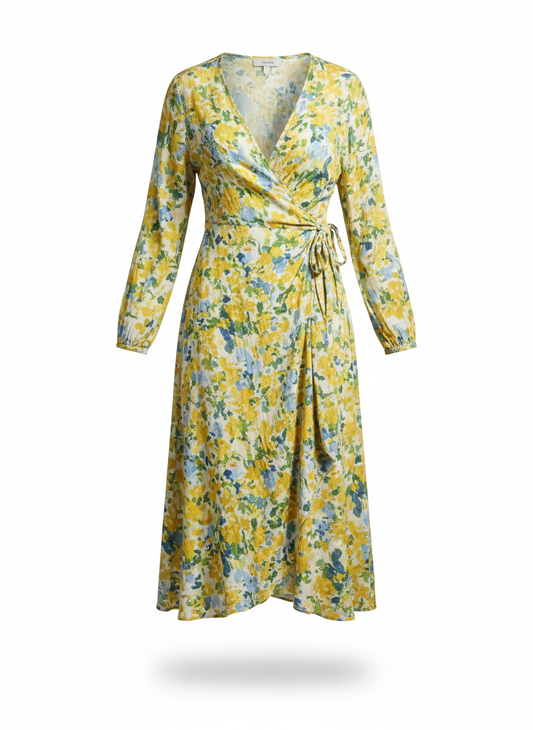 Floral Wrap Dress for Women