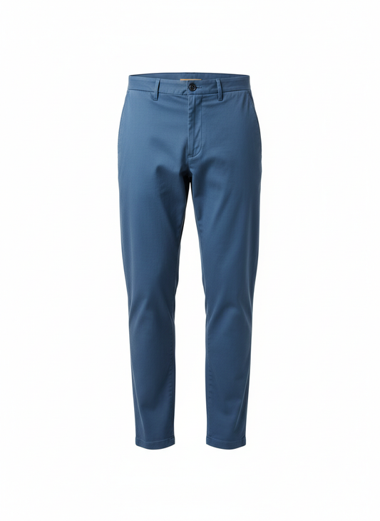 Blue Relaxed Fit Pants for Men